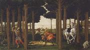 Sandro Botticelli rNovella di Nastagio degli Onesti France oil painting artist